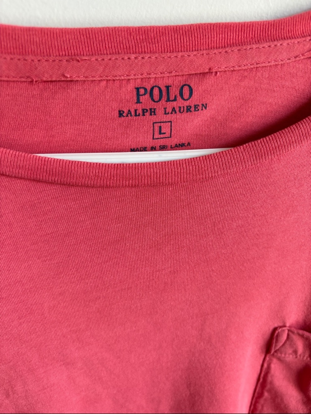 Polo by Ralph Lauren Coral Pocket Tee - Picture 2 of 4
